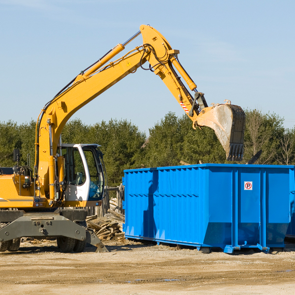 can i choose the location where the residential dumpster will be placed in Lebanon WI